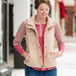French Terry Padded Puffer Vest - FINAL SALE Tops