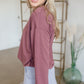 French Terry Pullover Top Tops Space 46