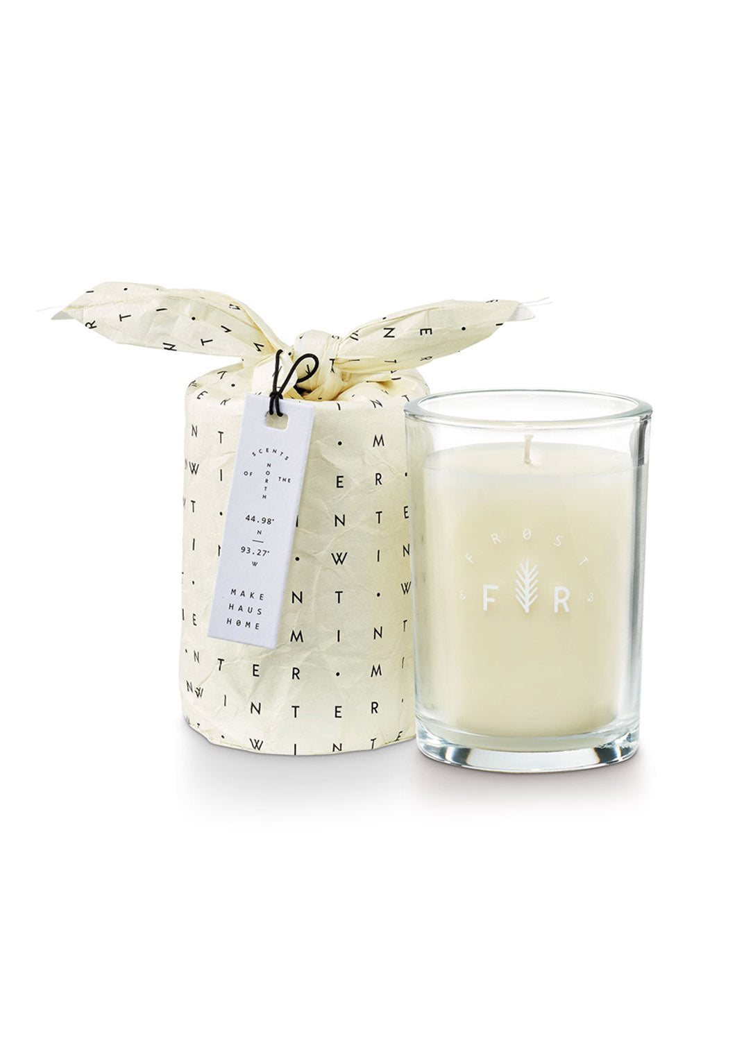 Frost & Fir Bagged Glass Soy Candle - FINAL SALE Home & Lifestyle Winter Mint