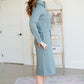 Fur Lined Elastic Waist Midi Skirt Skirts Paper Crane