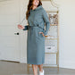 Fur Lined Elastic Waist Midi Skirt Skirts Paper Crane