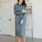 Fur Lined Elastic Waist Midi Skirt Skirts Paper Crane