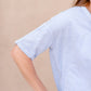 Garment Washed Short Sleeve V Neck Tee Tops