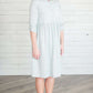 Gathered Chambray Shirt Dress Dresses