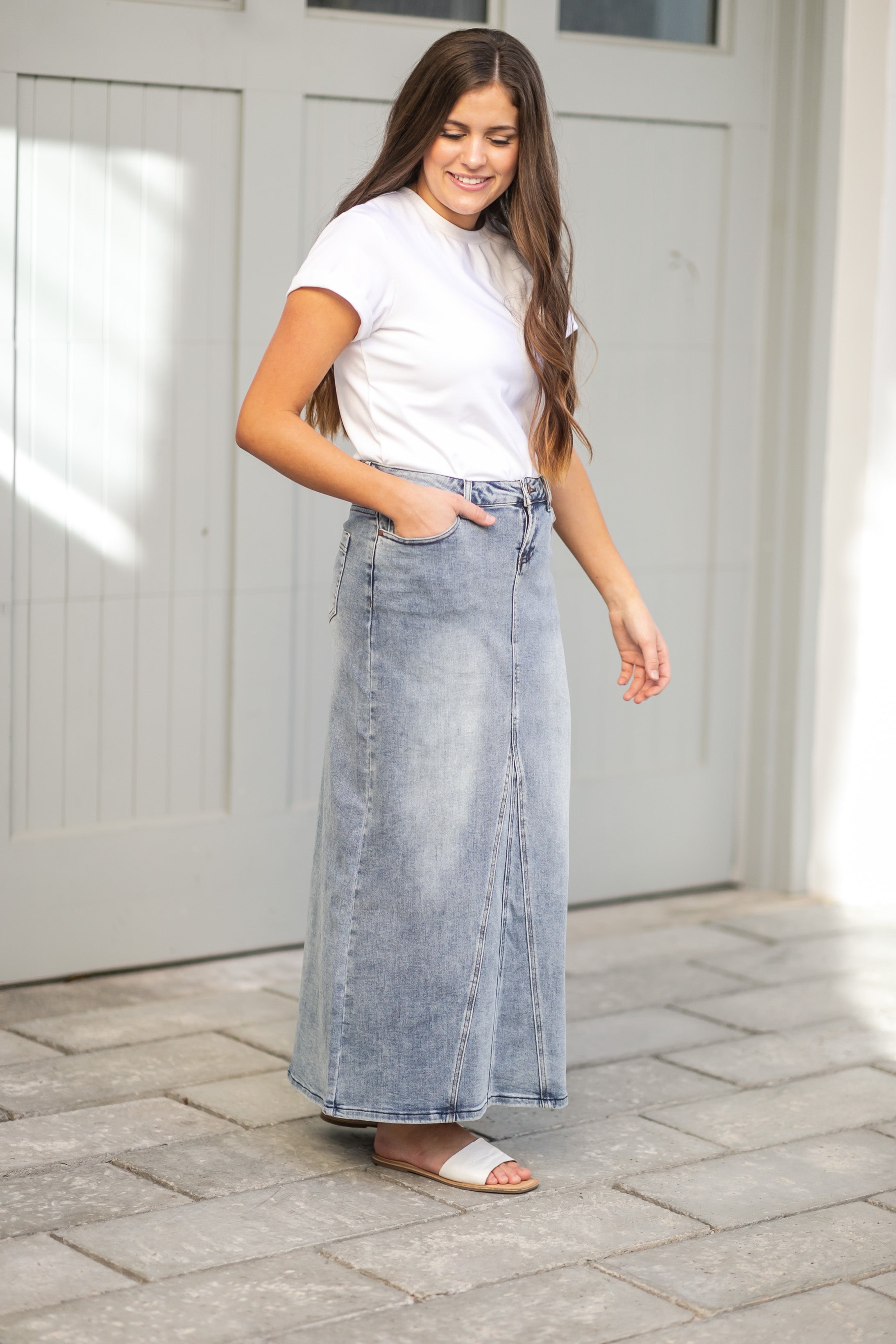 LTS Black Fit & Flare Maxi Skirt | Long Tall Sally