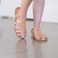 Genuine Handmade Greek Leather Gladiator Sandals Shoes Brown / 37