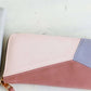 Geomeric Minimalist Wallet with zipper closure and bill divider. Black, white, peach, mauve and mint colors available.