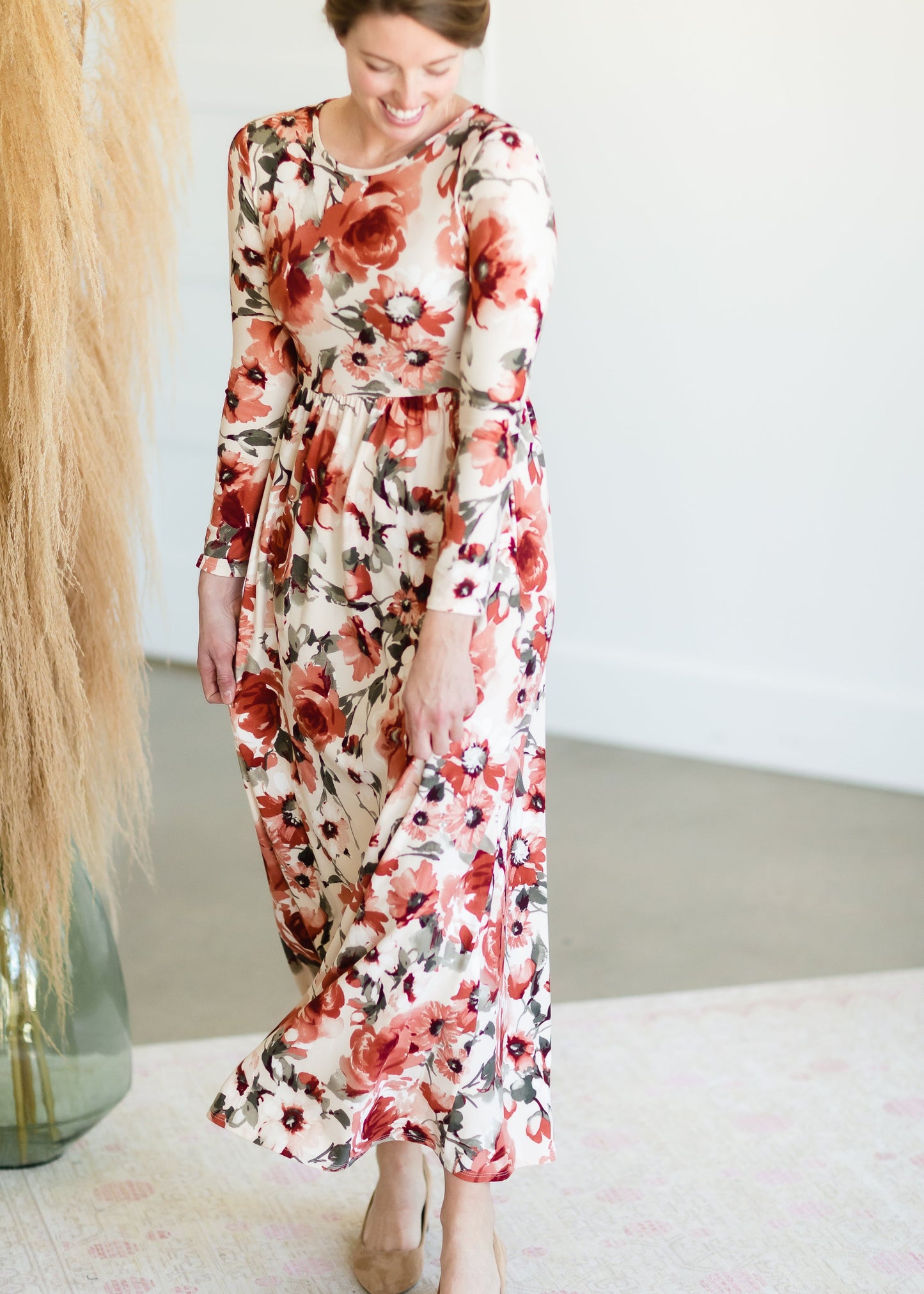 Georgia Long Sleeve Floral Maxi Dress - FINAL SALE Dresses