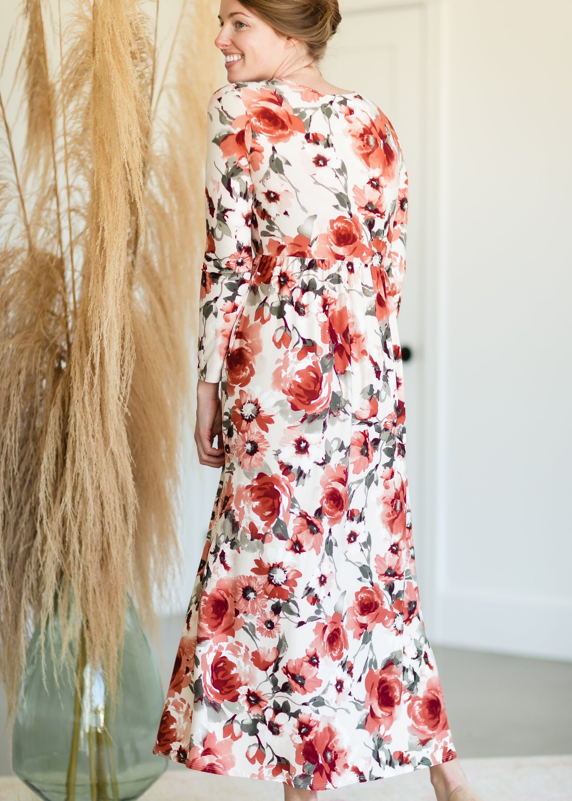 Georgia Long Sleeve Floral Maxi Dress - FINAL SALE Dresses