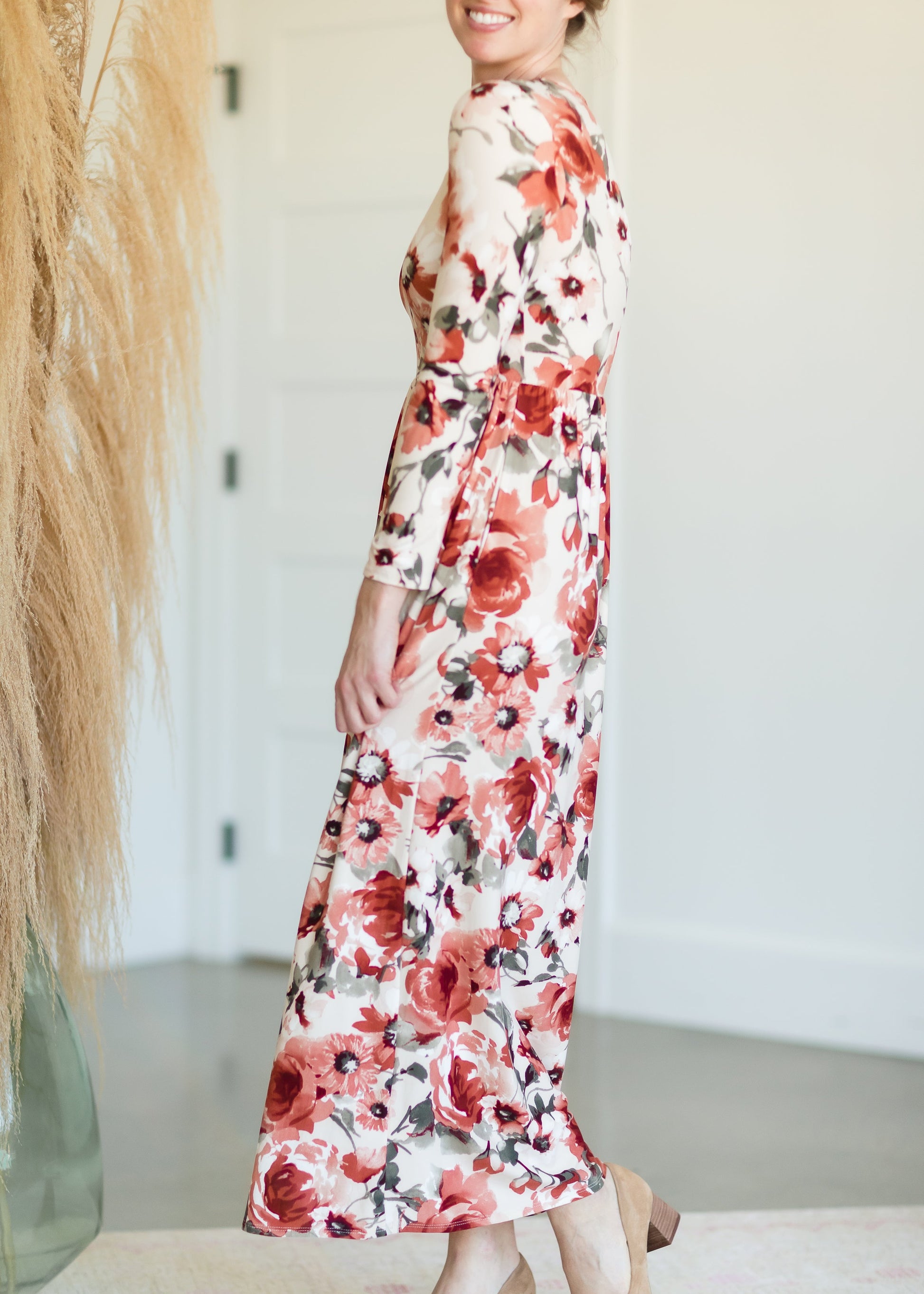 Georgia Long Sleeve Floral Maxi Dress - FINAL SALE Dresses