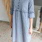 Gingham Ruffle Sleeve Midi Dress Dresses Hailey & Co