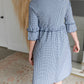 Gingham Ruffle Sleeve Midi Dress Dresses Hailey & Co