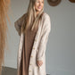 Ginny Cable Knit Button Front Duster Cardigan Tops Heartloom