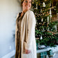 Ginny Cable Knit Button Front Duster Cardigan Tops Heartloom