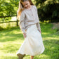 Girls Beige Asymmetric Seam Midi Skirt Girls Hayden Los Angeles