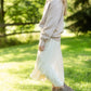 Girls Beige Asymmetric Seam Midi Skirt Girls Hayden Los Angeles