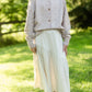 Girls Beige Asymmetric Seam Midi Skirt Girls Hayden Los Angeles