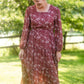 Girls Burgandy Square Neck Puff Sleeve Belted Dress Girls Hayden Los Angeles