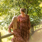 Girls Burgandy Square Neck Puff Sleeve Belted Dress Girls Hayden Los Angeles