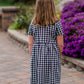 Girls Button Front Gingham Midi Dress Girls Woodmouse & Thistle