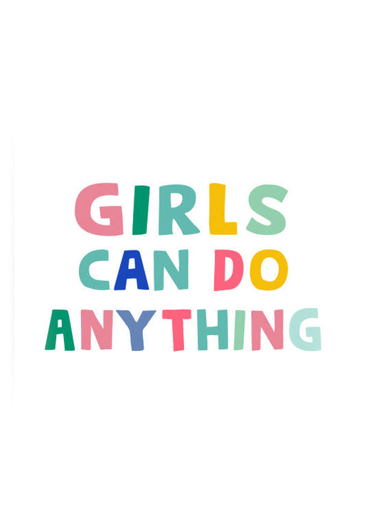 Girls Can Do Anything Sticker Accessories