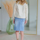 Girls Cream Button Up Jacket Girls Hayden