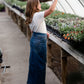 Girls Denim Straight Fit Maxi Skirt Girls G-Gossip Apparel
