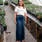 Girls Denim Straight Fit Maxi Skirt Girls G-Gossip Apparel
