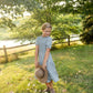Girls Floral Smocked Bodice Midi Dress Dresses Hayden