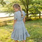 Girls Floral Smocked Bodice Midi Dress Dresses Hayden