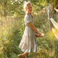 Girls Floral Smocked Bodice Midi Dress Dresses Hayden