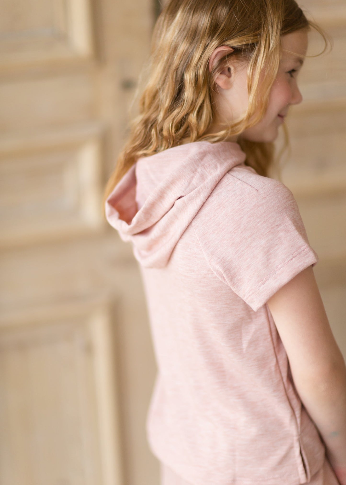 Girls Hooded French Terry Tee - FINAL SALE Girls