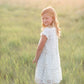 Girls Ivory + Black Printed Tiered Midi Dress - FINAL SALE Dresses