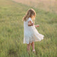 Girls Ivory + Black Printed Tiered Midi Dress - FINAL SALE Dresses