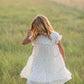 Girls Ivory + Black Printed Tiered Midi Dress - FINAL SALE Dresses