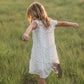 Girls Ivory + Black Printed Tiered Midi Dress - FINAL SALE Dresses