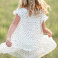 Girls Ivory + Black Printed Tiered Midi Dress - FINAL SALE Dresses