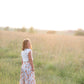 Girls Ivory Floral Elastic Waist Midi Skirt Skirt