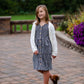 Girls Ivory V-Neck Button Front Pocket Long Cardigan Girls Woodmouse & Thistle
