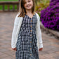Girls Ivory V-Neck Button Front Pocket Long Cardigan Girls Woodmouse & Thistle