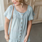 Girls Lace Trim Button Up Dress Girls Hayden Los Angeles