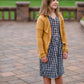 Girls Mustard Ribbed V-Neck Button Front Pocket Long Cardigan Girls Woodmouse & Thistle
