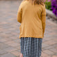 Girls Mustard Ribbed V-Neck Button Front Pocket Long Cardigan Girls Woodmouse & Thistle