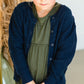 Girls Navy Knitted Cardigan - FINAL SALE Tops