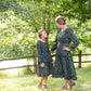 Girls Olive Ruffle Shoulder Floral Midi Dress Dresses Hayden