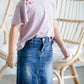 Girls Purple Ribbed Basic Top Girls