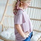 Girls Purple Ribbed Basic Top Girls