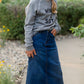 Girls Raw Hem Long Denim Skirt Skirts Be Girl