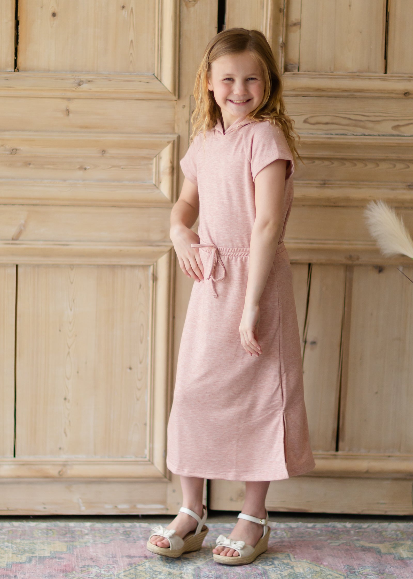 Girls Rose French Terry Knit Skirt - FINAL SALE Girls