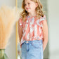 Girls Ruffle Sleeve Smocked Bodice Top Girls Hayden